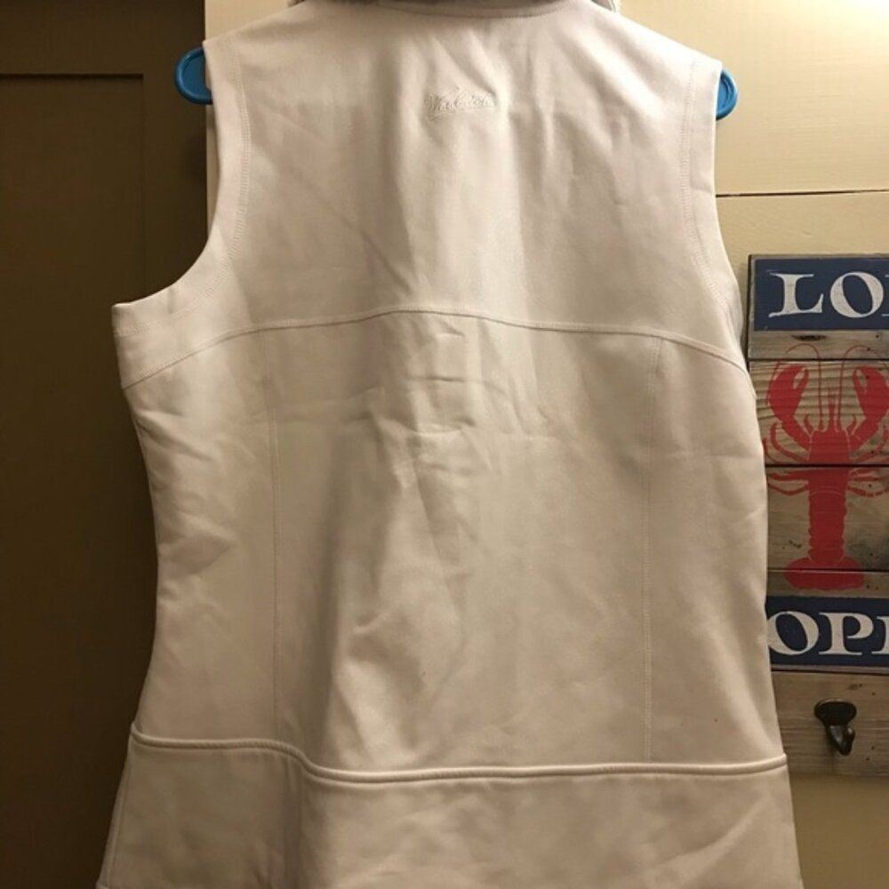 Woolrich Winter White Cream Vest with Fur Collar Collar L - Picture 7 of 12